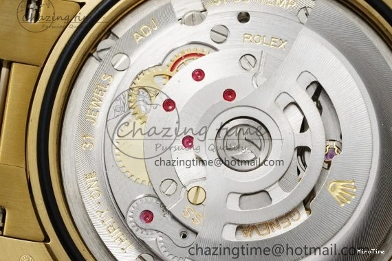 MiroTime 1229 Day Date 40 228238 YG JDF 1:1 Best Edition Green Dial on YG Bracelet VR EyeCatching 2245